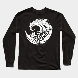 Huge Wave Surfing - Bomb Surfer Long Sleeve T-Shirt